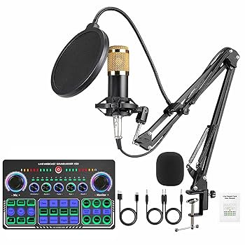 カラオケマイクセット　家庭用　ミキサーセット Amazon | カラオケマイク セット家庭用 DJ ミキサー セット M8